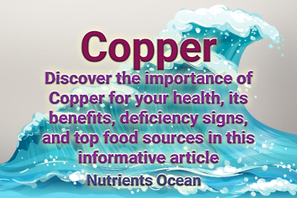 Copper: The Quiet Health Defender Nutrient